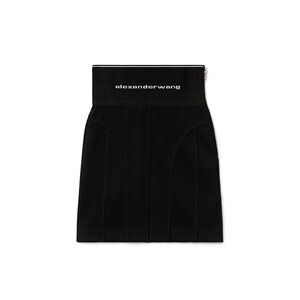 Alexander Wang Black High-Waist Mini Skirt